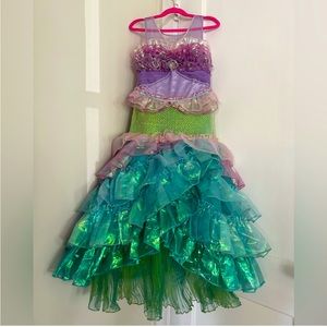 Limited Edition Deluxe Disney Store Little Mermaid Ariel Dress Costume Size 7/8